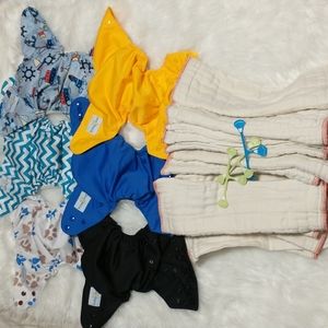 Cloth Diaper Bundle Covers and Prefolds